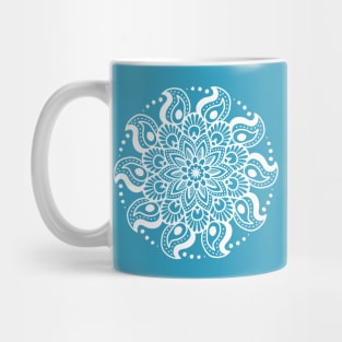 Winter Blue Mandala Design Mug